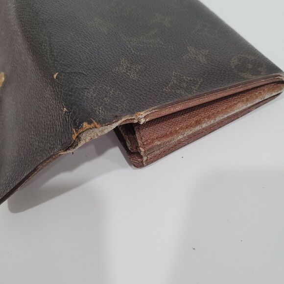 Authentic LOUIS VUITTON LV Vintage Monogram Sarah Wallet Envelope Leather 1996 - Picture 11 of 15